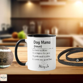 Caneca Personalizada Definição de Mamãe de Cachorr
