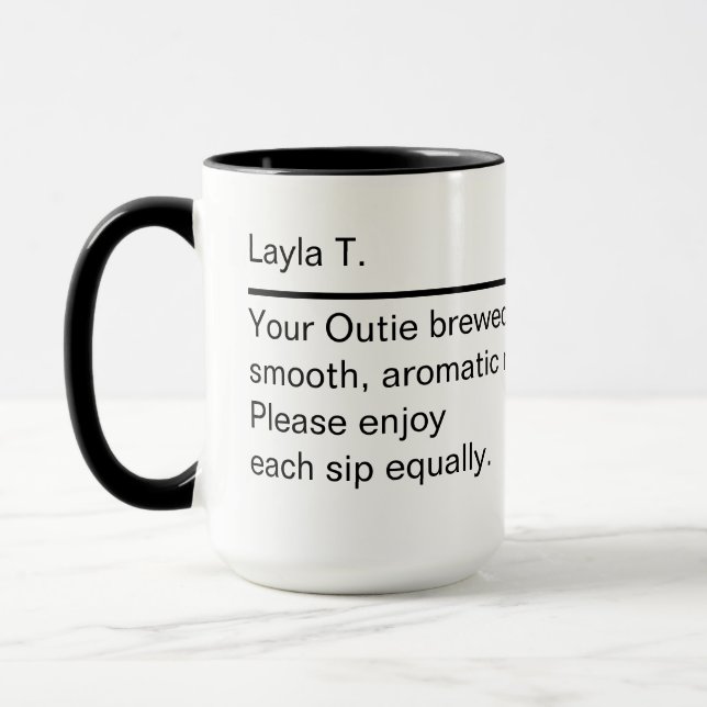 Caneca personalizada Definição de nome personaliza (Esquerda)