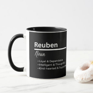 Caneca Personalizada Definição do Nome Reuben para