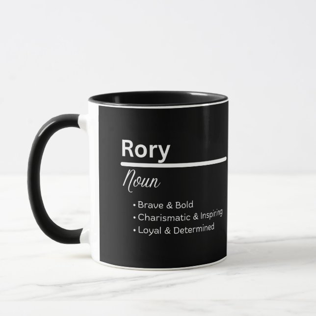 Caneca Personalizada Definição do Nome Rory Mascul (Esquerda)