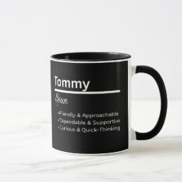 Caneca Personalizada Definição do Nome Tommy Boy