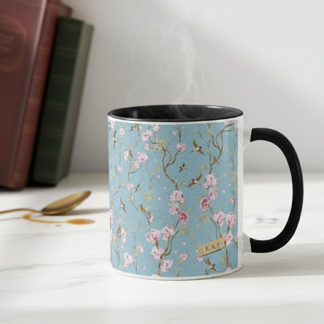 Caneca Personalizada do Arquivo Chinoiserie para A (Criador carregado)