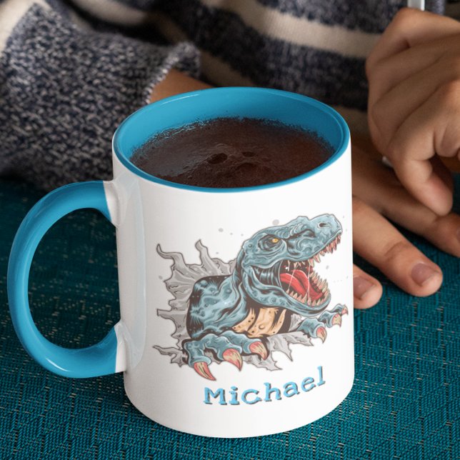 Caneca personalizada do dinossauro T-Rex (Criador carregado)