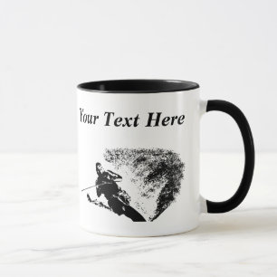 Caneca personalizada do esquiador da água do