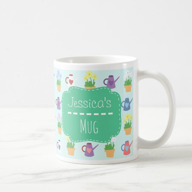 Caneca personalizada do jardim (Direita)