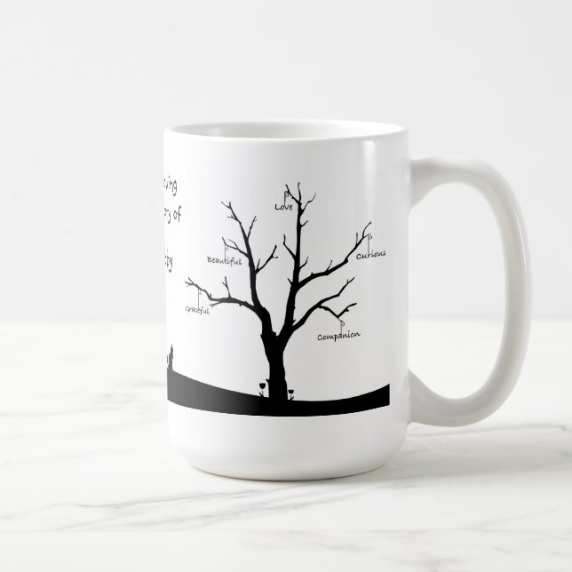 Caneca personalizada do memorial do gato (Direita)