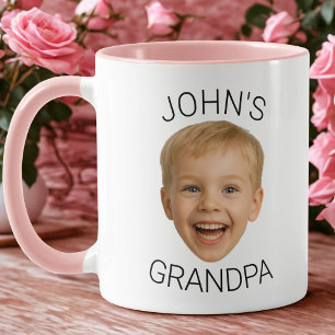 Caneca Personalizada do Vovô com Foto do Bebê