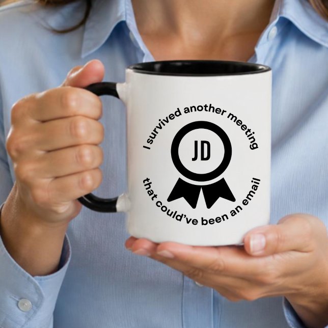 Caneca Personalizada Engraçada de Prêmio de Sobrev (Criador carregado)