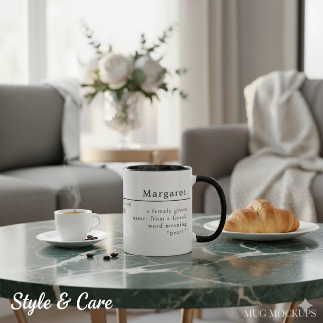 Caneca Personalizada Estilo de Definição Combo (Personalized Definition Style Custom Combo Mug)