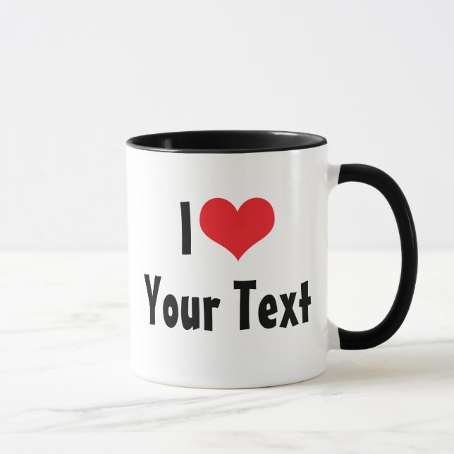 Caneca Personalizada Eu Amo (Direita)