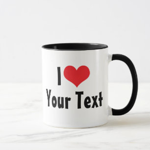 Caneca Personalizada Eu Amo (2 Lados)