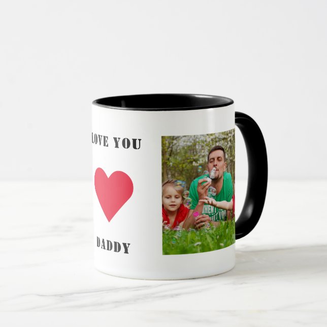 Caneca Personalizada Família Personalizada Foto Ama Seu P (Frente Esquerda)
