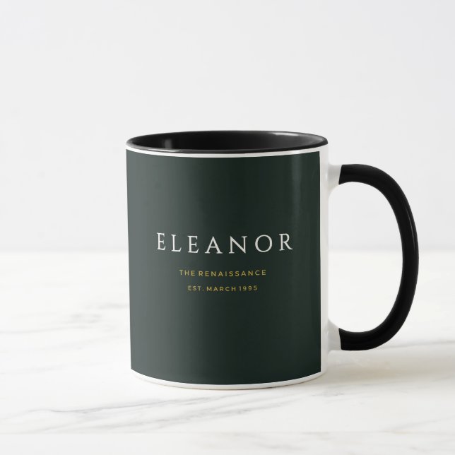 Caneca Personalizada Flor de Nascimento Ouro - Nar (Direita)