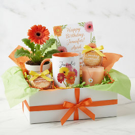 Caneca personalizada flor do mês de nascimento-Abr