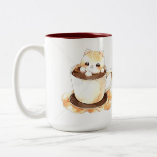 Caneca Personalizada Gato em Aguarela em Xícara de