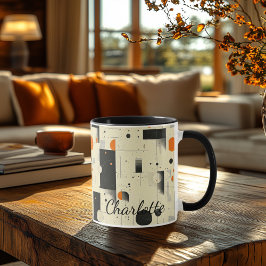 Caneca Personalizada Geométrica Retrô - Vintage Ún