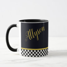 caneca personalizada glamour dourado