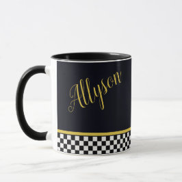 caneca personalizada glamour dourado