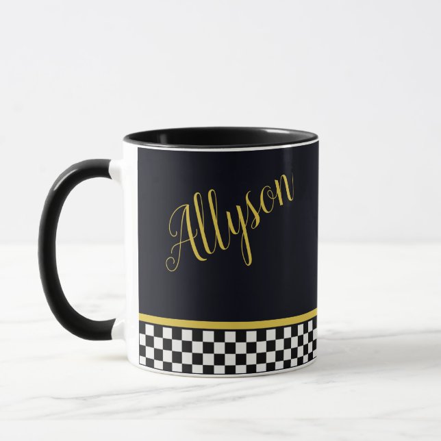 caneca personalizada glamour dourado (Esquerda)
