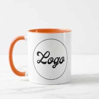 Caneca Personalizada Laranja Logotipo Combo