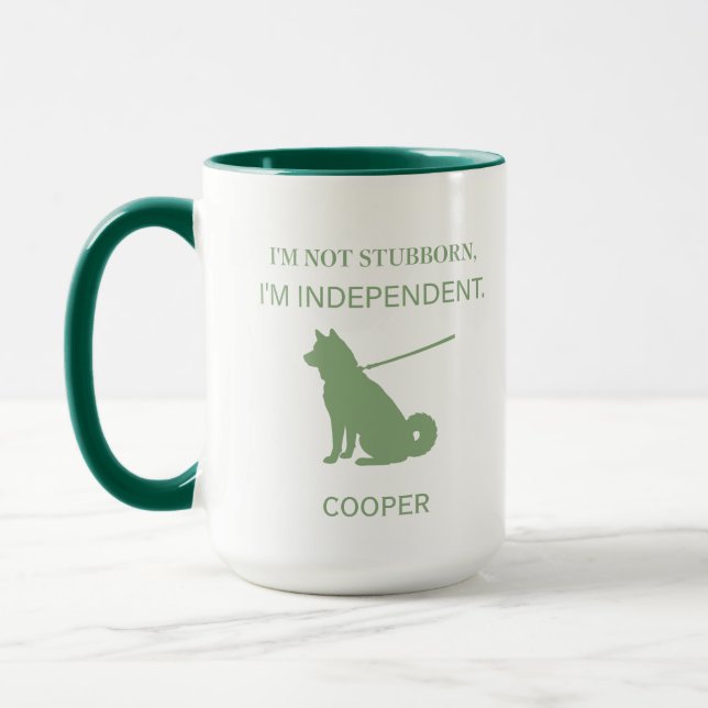 Caneca Personalizada Mãe de Shiba Inu Independente (Esquerda)