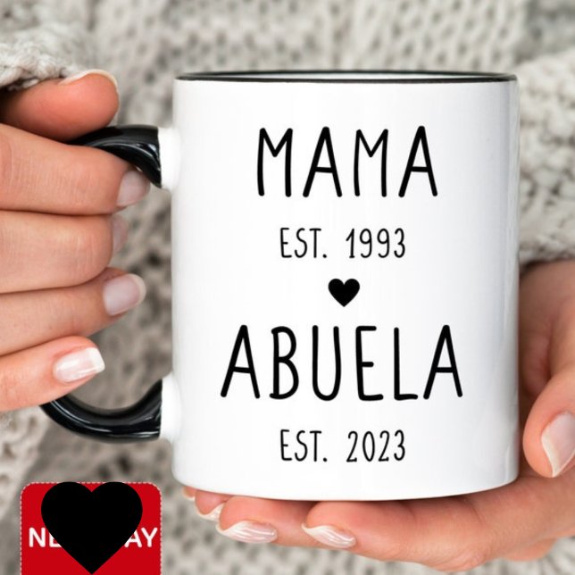 Caneca Personalizada Mama Avó Anos de Fundação (Criador carregado)