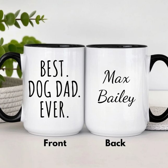 Caneca Personalizada Melhor Pai de Cachorro do Mun (Criador carregado)