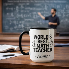 Caneca Personalizada Melhor Professor de Matemátic