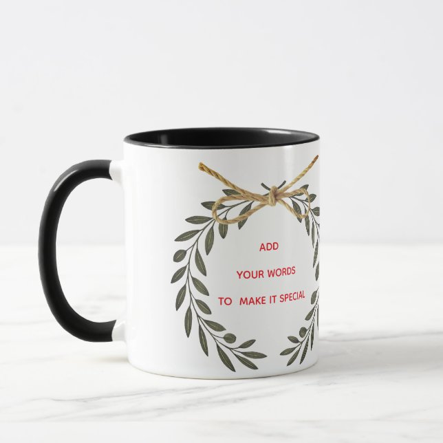 Caneca Personalizada “Melhores Desejos” (Esquerda)