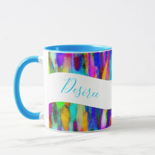 Caneca personalizada mistura abstrata brilhante
