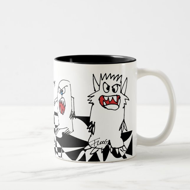 Caneca personalizada monstro dos desenhos animados (Direita)