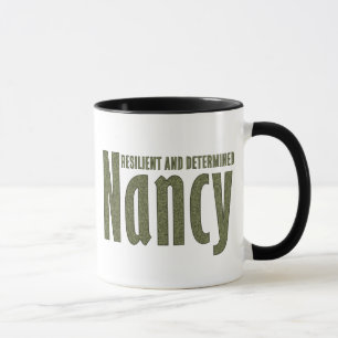 Caneca Personalizada "Nancy" na Camuflagem Verde do Exérc