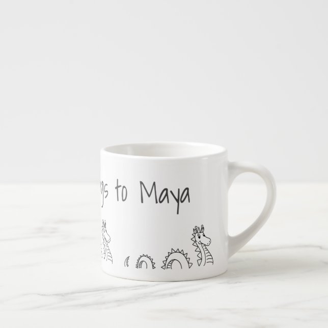 Caneca Personalizada para Crianças - Monstro do La (Direita)