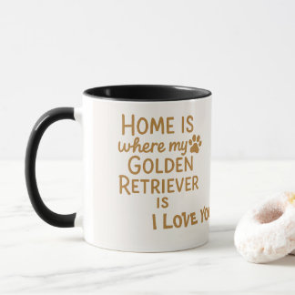 Caneca Personalizada para Mãe de Golden Retriever