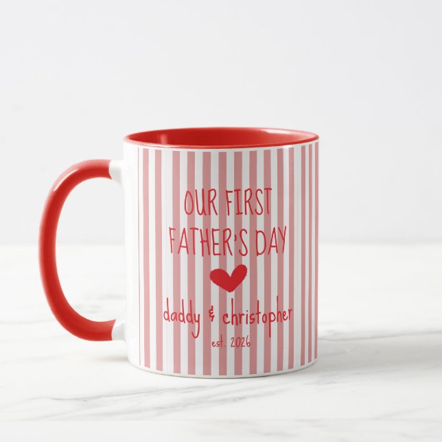Caneca Personalizada Para o Nosso Primeiro Dia dos (Esquerda)