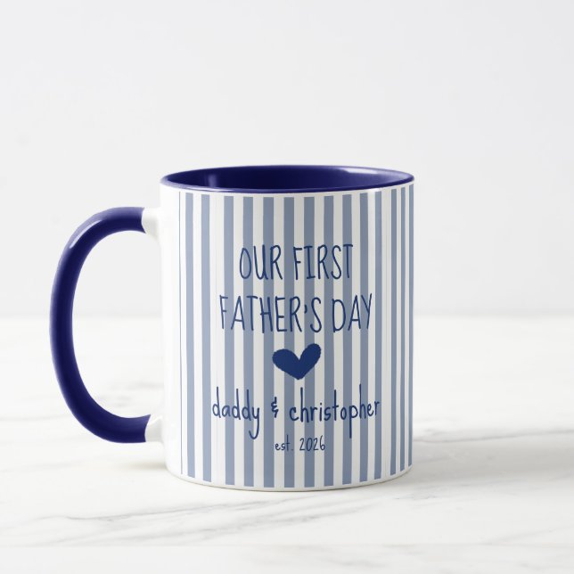 Caneca Personalizada Para O Primeiro Dia Dos Pais  (Esquerda)