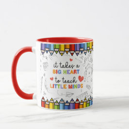 Caneca Personalizada para Professores Coração Gran
