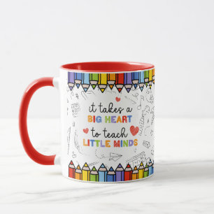 Caneca Personalizada para Professores Coração Gran