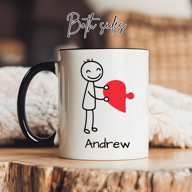 Caneca Personalizada Romântica de Presente para Na (Custom Couple Mug Valentine’s Gift for Him or Her, Cute Couples Mug Gift for Bachelorette Party)