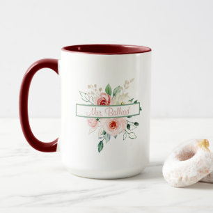 Caneca Personalizada Rosa Rosa