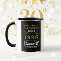 Personalizado 30º Aniversário Nascido em 1996 Vint