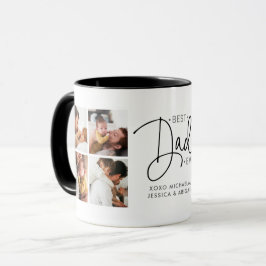 Caneca Personalizado 8-fotos 'Melhor Pai do Mundo'