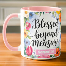 Personalizado Abençoado Além Da Medida Cristão