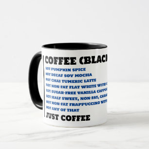 CANECA PERSONALIZADO APENAS CAFÉ NEGRO