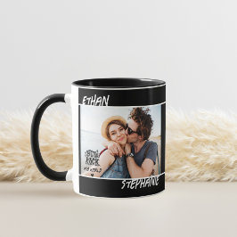 Caneca Personalizado Black Grunge You Rock My World Photo