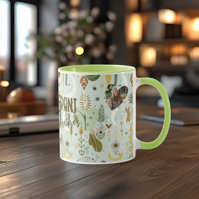 Caneca Personalizado Boho Chic Nature Mug - Nome Personal (Criador carregado)