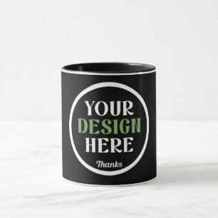 Caneca personalizado, exclusivo, elegante e minimalista