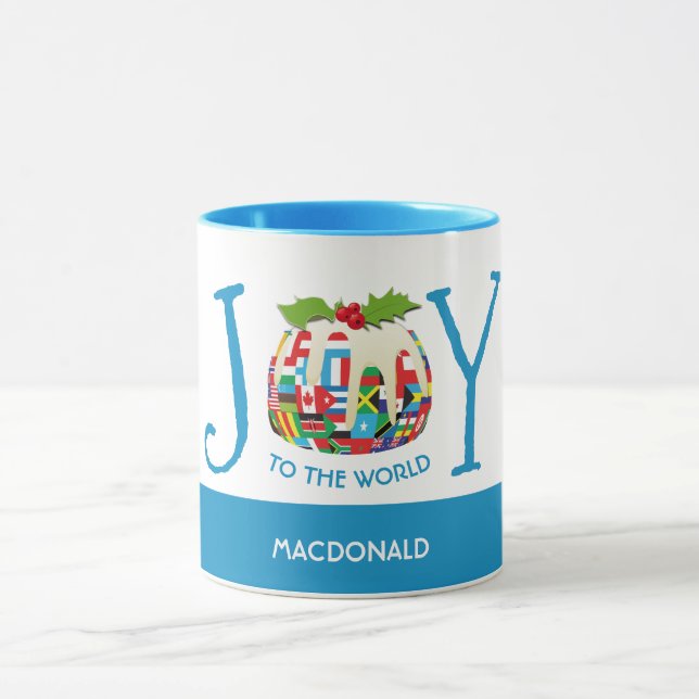 Caneca Personalizado | JOY TO THE WORLD Flags | Natal (Centro)