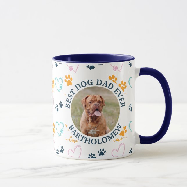 Caneca Personalizado MELHOR PAI DE CÃO DE TODOS OS TEMPOS (Direita)