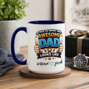 Caneca Personalizado Melhor Papai do Mundo   Dia dos Pais